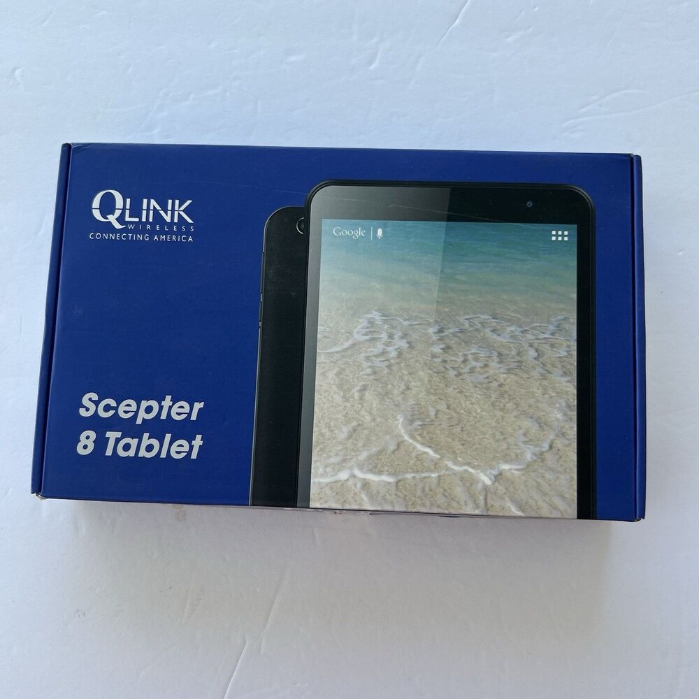 QLink Scepter 8 Tablet 16GB Black Android 11 Go 8" IPS  New Open Box Tablet Only